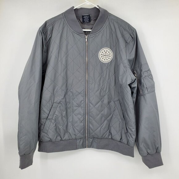 NWT Charles River Apparel Oreo Cookie Embroidered Promo Bomber Jacket Large - Picture 1 of 12